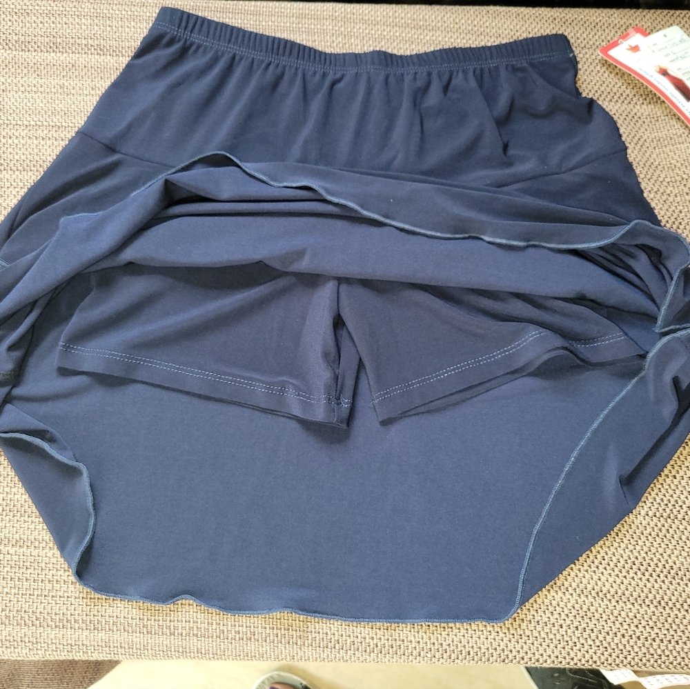 Navy Blue Skort Size Small Pull-on With Stretch